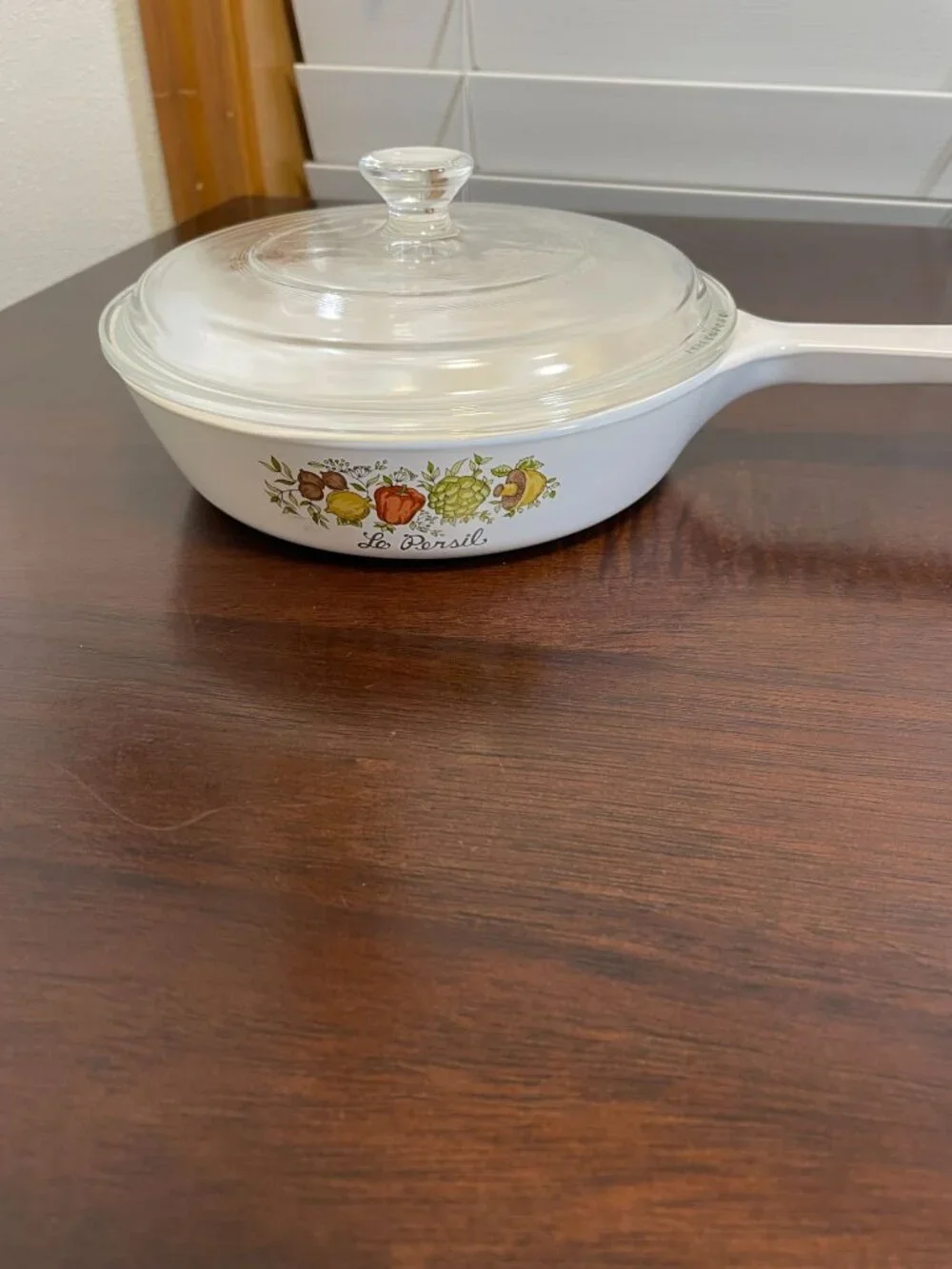 Vintage Corning Ware Le Persil Spice of Life Skillet Pan P-83-B 6 1/2
